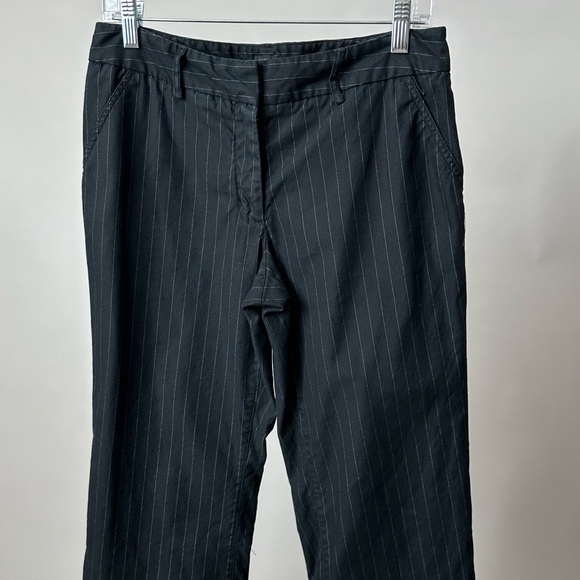 STYLISH VTG 1990S MOSSIMO BLACK PINSTRIPE PANTS DRESS PANTS TROUSERS SIZE-8 - Picture 8 of 9